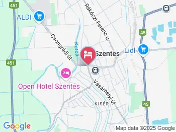 Páterház Panzió Szentes a térképen