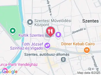 Sanyi Pékség Szentes a térképen