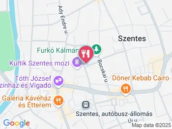 Szent Korona Cukrászda Szentes a térképen