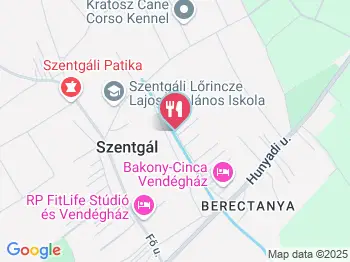 Bakony Söröző Szentgál a térképen