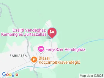 Csaliti Vendégház Őrség Szentgotthárd a térképen