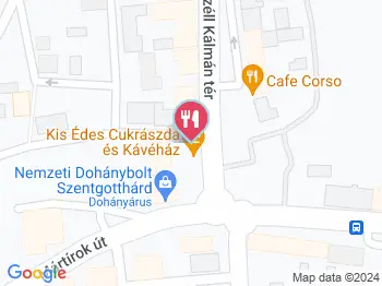 Kis Édes Cukrászda és Kávéház Szentgotthárd a térképen