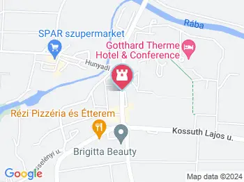 Kolostorépület Szentgotthárd a térképen