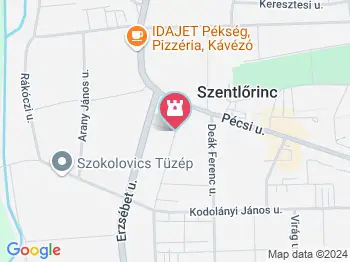 Helytörténeti és Honismereti Gyűjteménytár Szentlőrinc a térképen