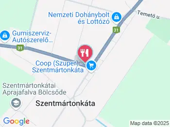 Tölgyes Csárda Szentmártonkáta a térképen