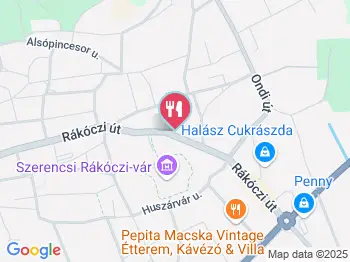 Gyros és Halsütő Szerencs a térképen