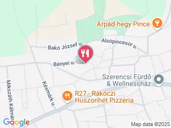 Halász Cukrászüzem Szerencs a térképen