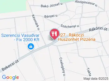 Rákóczi Huszonhét Pizzéria & Kisvendéglő Szerencs a térképen