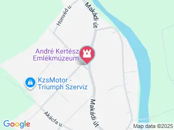 André Kertész Fotómúzeum Szigetbecse a térképen