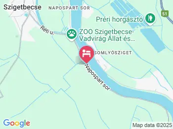 Duna Parti Vendégházak Szigetbecse a térképen