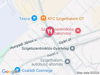 Két Kakas Hús-Hentesáru & Pecsenyés Szigethalom a térképen
