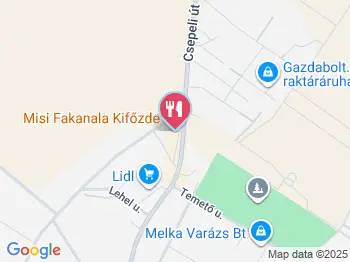 Misi Fakanala Kifőzde Szigetszentmiklós a térképen