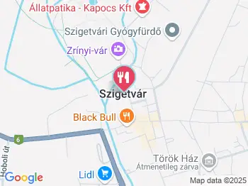 Étterem Vár Büfé - Szigetvár Szigetvár a térképen