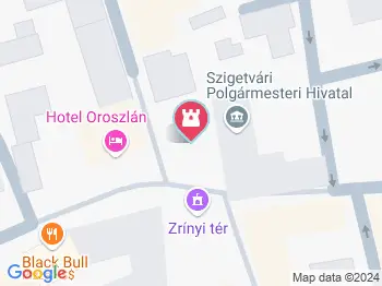 Oroszlán szobor Szigetvár a térképen