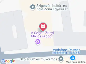 Vigadó Szigetvár a térképen
