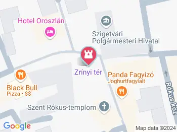 Zrínyi tér Szigetvár a térképen