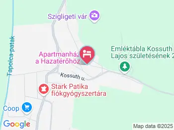 Apartmanház a Hazatérőhöz Szigliget a térképen