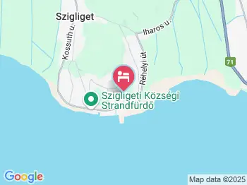 Aranykagyló Vendégház Szigliget a térképen