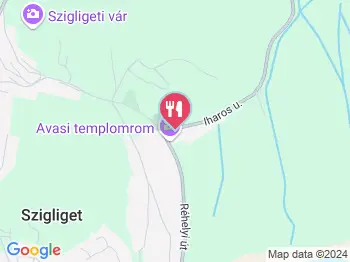 Bakos Attila Vendéglője Szigliget a térképen