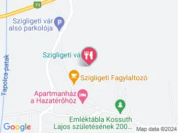 Szászi Vinotéka Szigliget a térképen