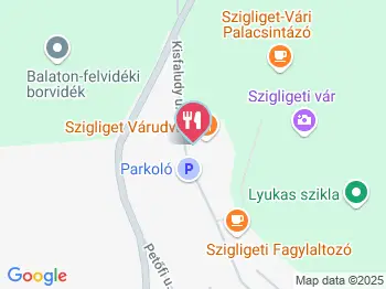 Várkávézó Szigliget a térképen