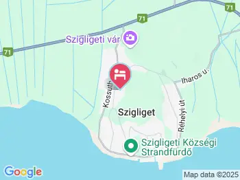 Vasvári Vendégház Szigliget a térképen