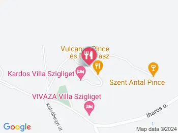 Vulcanus Pincészet és Borterasz Szigliget a térképen