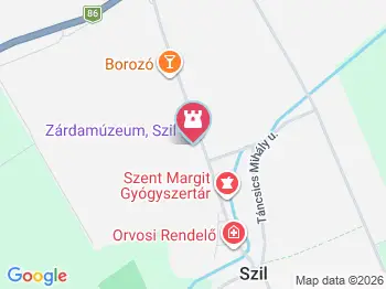 Zárdamúzeum Szil a térképen