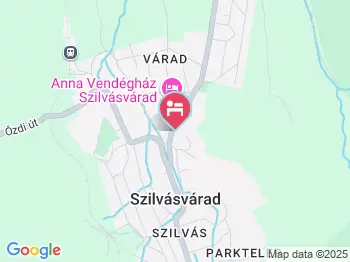 Erika Vendégház Szilvásvárad a térképen