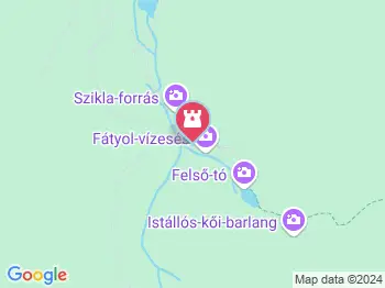 Fátyol-vízesés Szilvásvárad a térképen