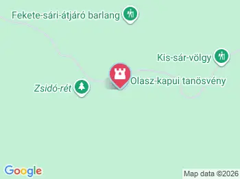 Olasz-kapui tanösvény Szilvásvárad a térképen