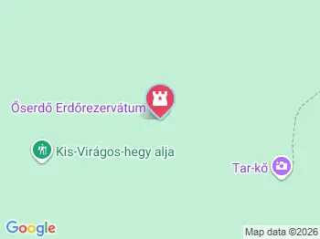 Őserdő erdőrezervátum Szilvásvárad a térképen
