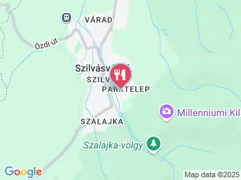 Szalajka Liget Hotel étterme Szilvásvárad a térképen