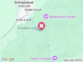 Szalajka-völgy Szilvásvárad a térképen