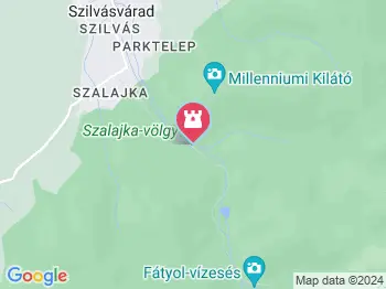 Szalajka-völgyi információs ház Szilvásvárad a térképen