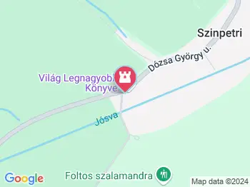 A Világ Legnagyobb Könyve Szinpetri a térképen