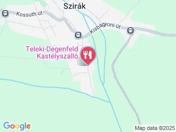 Hotel Kastély Szirák étterme Szirák a térképen