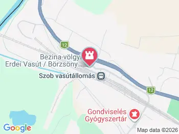 Bezina-völgyi Erdei Vasút Szob a térképen
