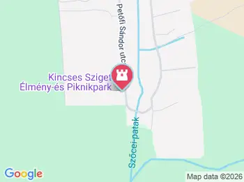 Kincses Sziget Élmény- és Piknikpark Szőce a térképen