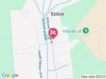 Őzike Vendégház Szőce a térképen