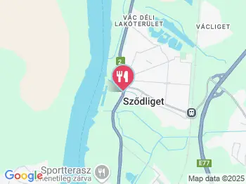 Üvegház Étterem Sződliget a térképen