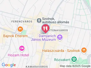 Agóra Bisztró Szolnok a térképen