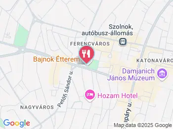 Bajnok Étterem Szolnok a térképen
