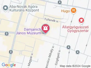 Damjanich János Múzeum Szolnok a térképen