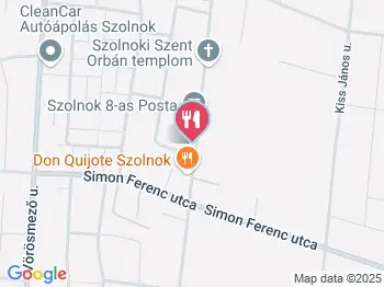Don Quijote Pizzéria Szolnok a térképen