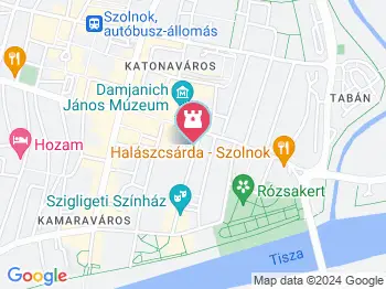 Ejtőernyős kiállítás és Sorkatonai Emlékkiállítás Szolnok a térképen