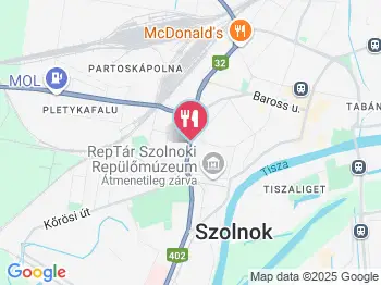 Európa Étterem Szolnok a térképen