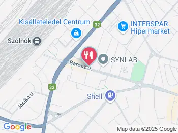 Faló Büfé Szolnok a térképen