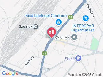 Hambifaló Szolnok a térképen