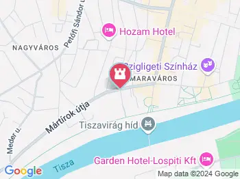 A holokauszt mártírjainak emlékköve Szolnok a térképen